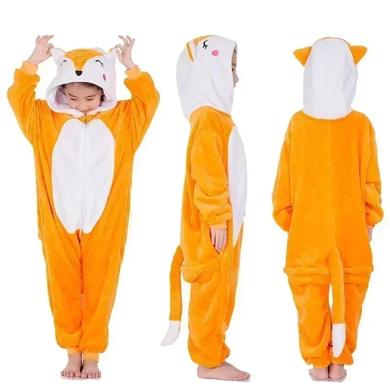 Hooded unicorn fleece onesie - product photo 4