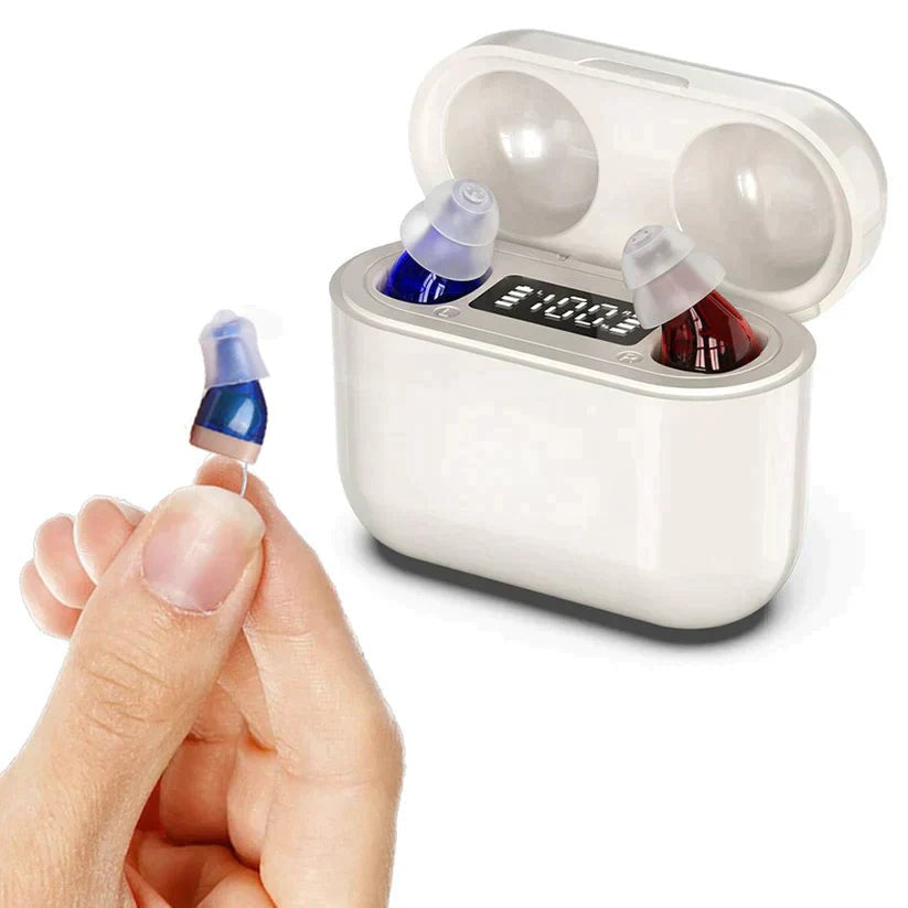 In-ear personal sound amplifiers with charging case - product photo 1