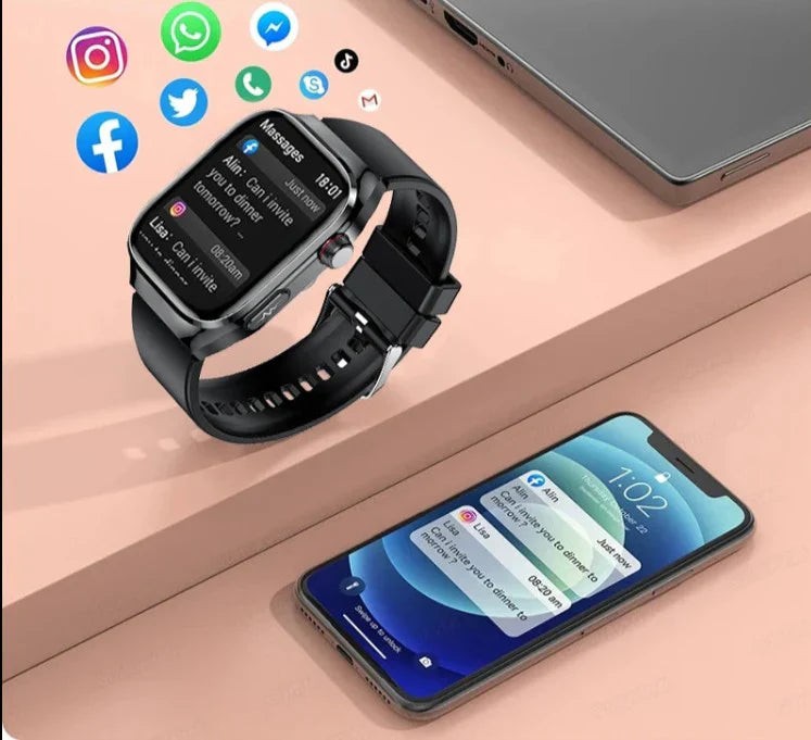 Smartwatch with interchangeable strap finishes - product photo 12
