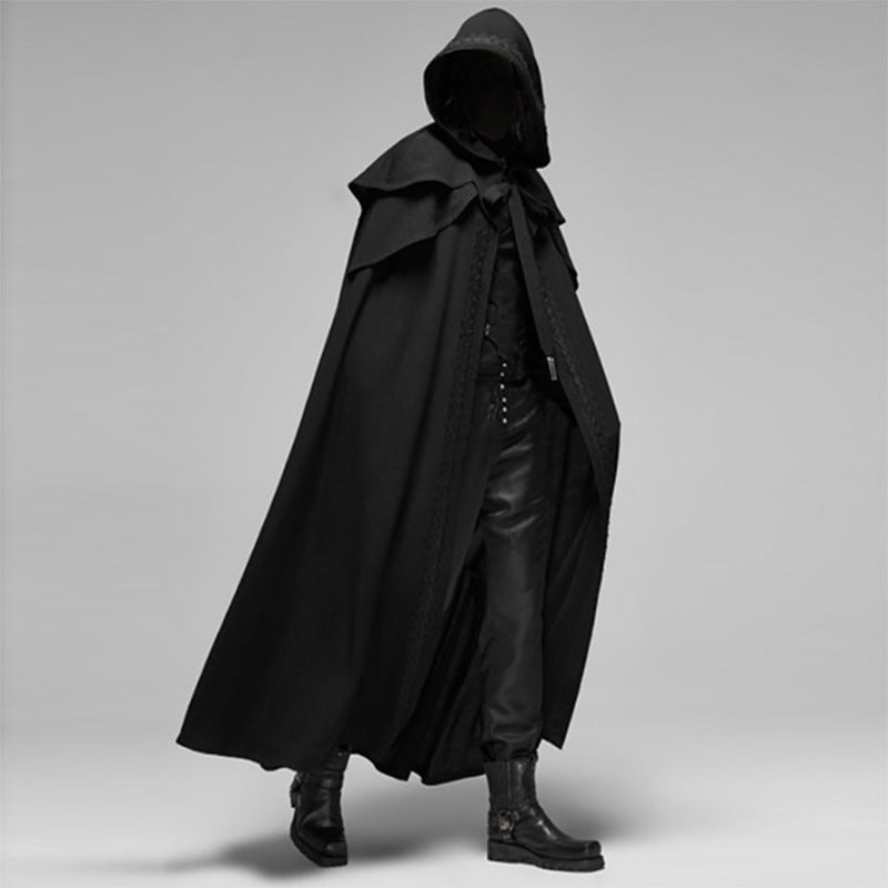 Full-length quilted hooded cape - product photo 1