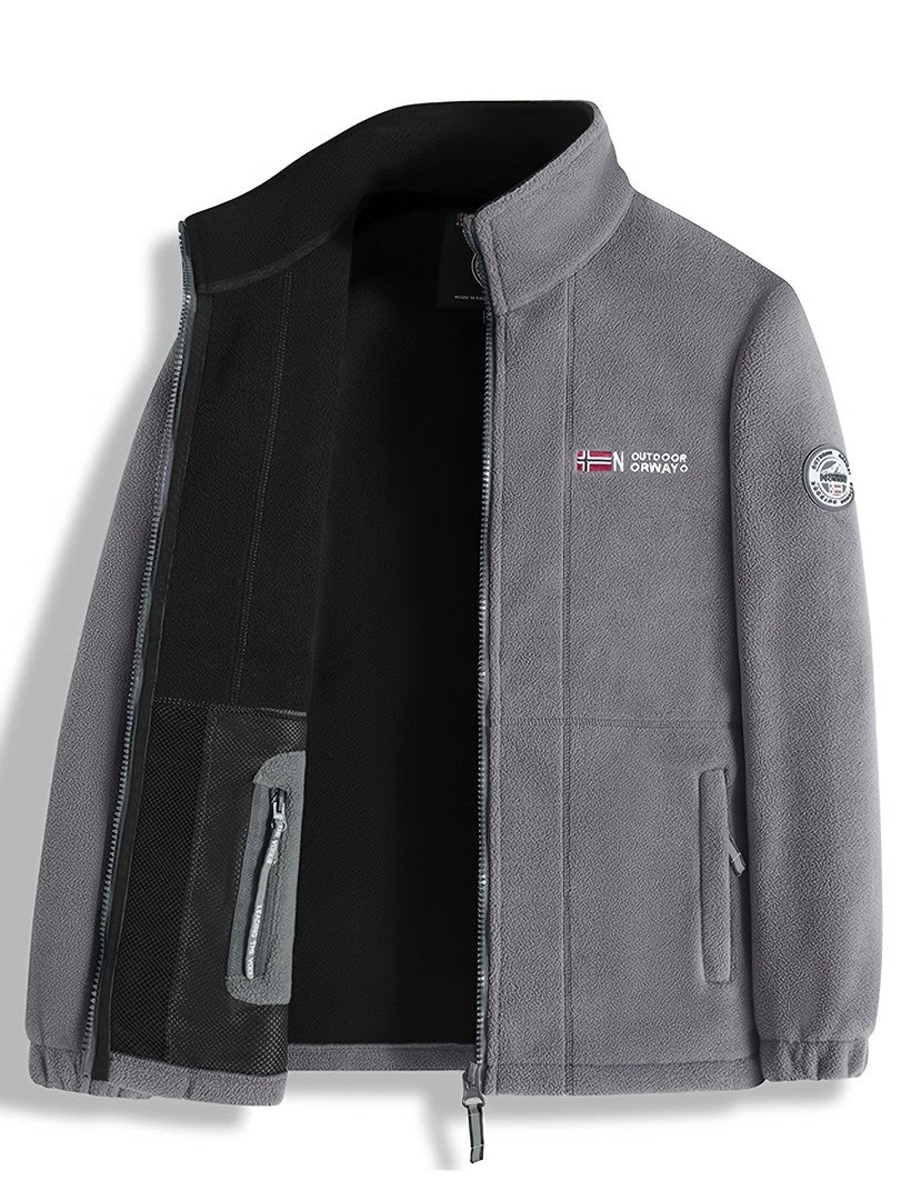 Men's windproof fleece jacket - product photo 12
