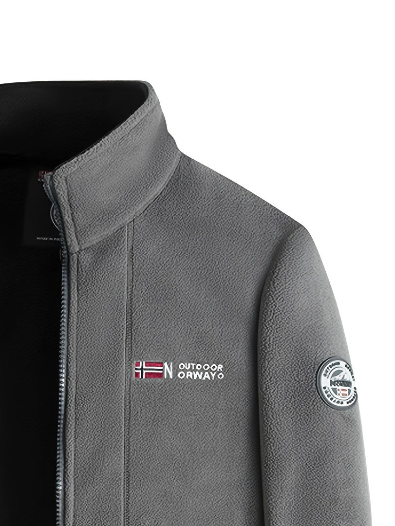 Men's windproof fleece jacket - product photo 14