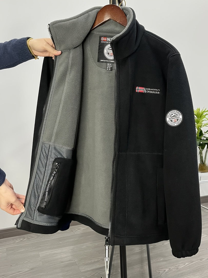 Men's windproof fleece jacket - product photo 17