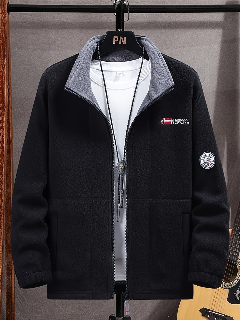 Men's windproof fleece jacket - product photo 18