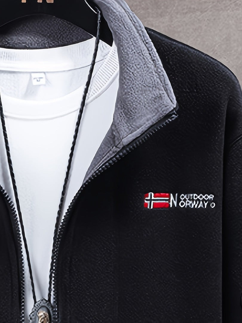 Men's windproof fleece jacket - product photo 20