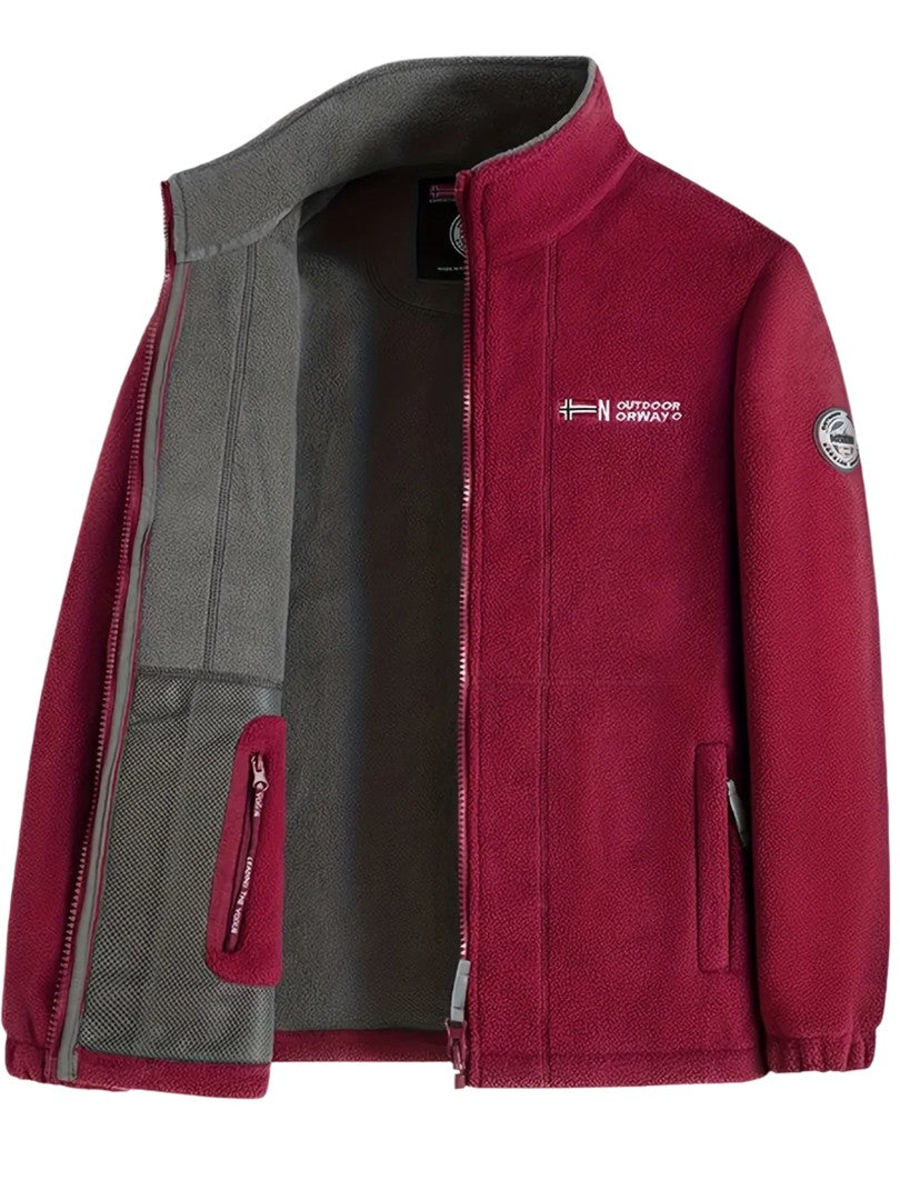 Men's windproof fleece jacket - product photo 21
