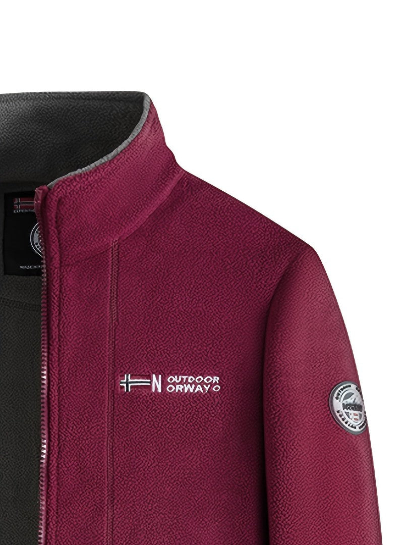 Men's windproof fleece jacket - product photo 5