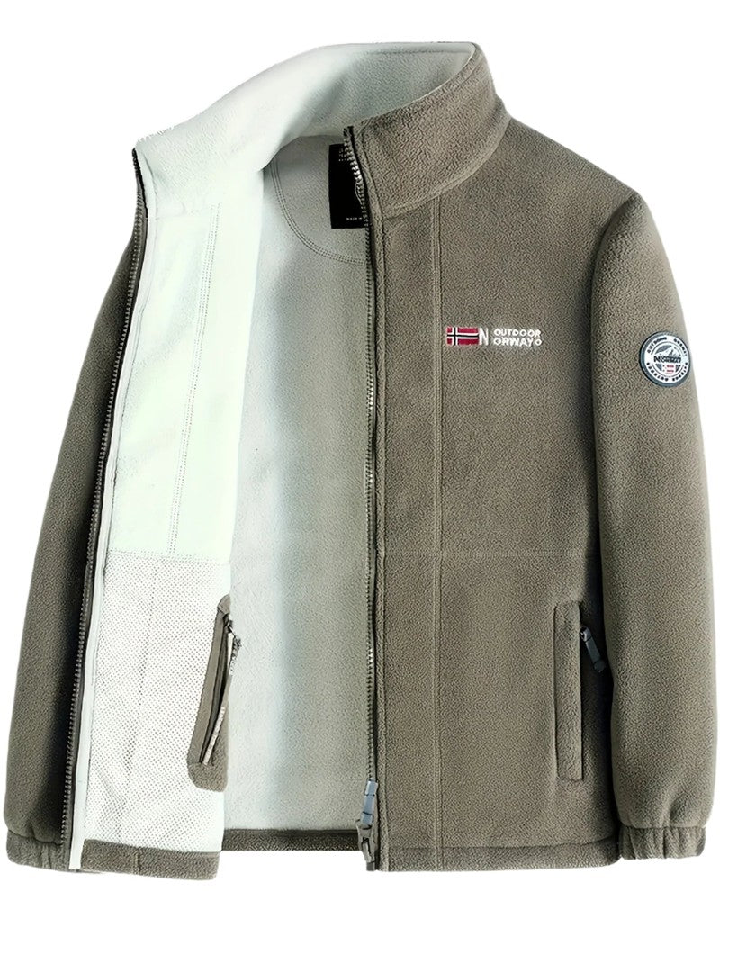 Men's windproof fleece jacket - product photo 7
