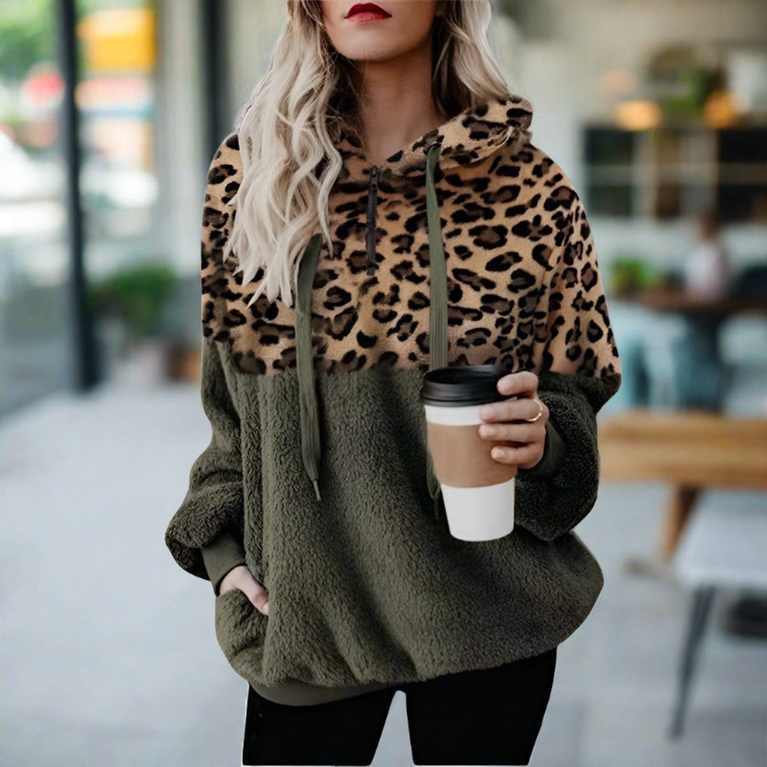 Woman wearing the Odette women's pocket detail bag, front view