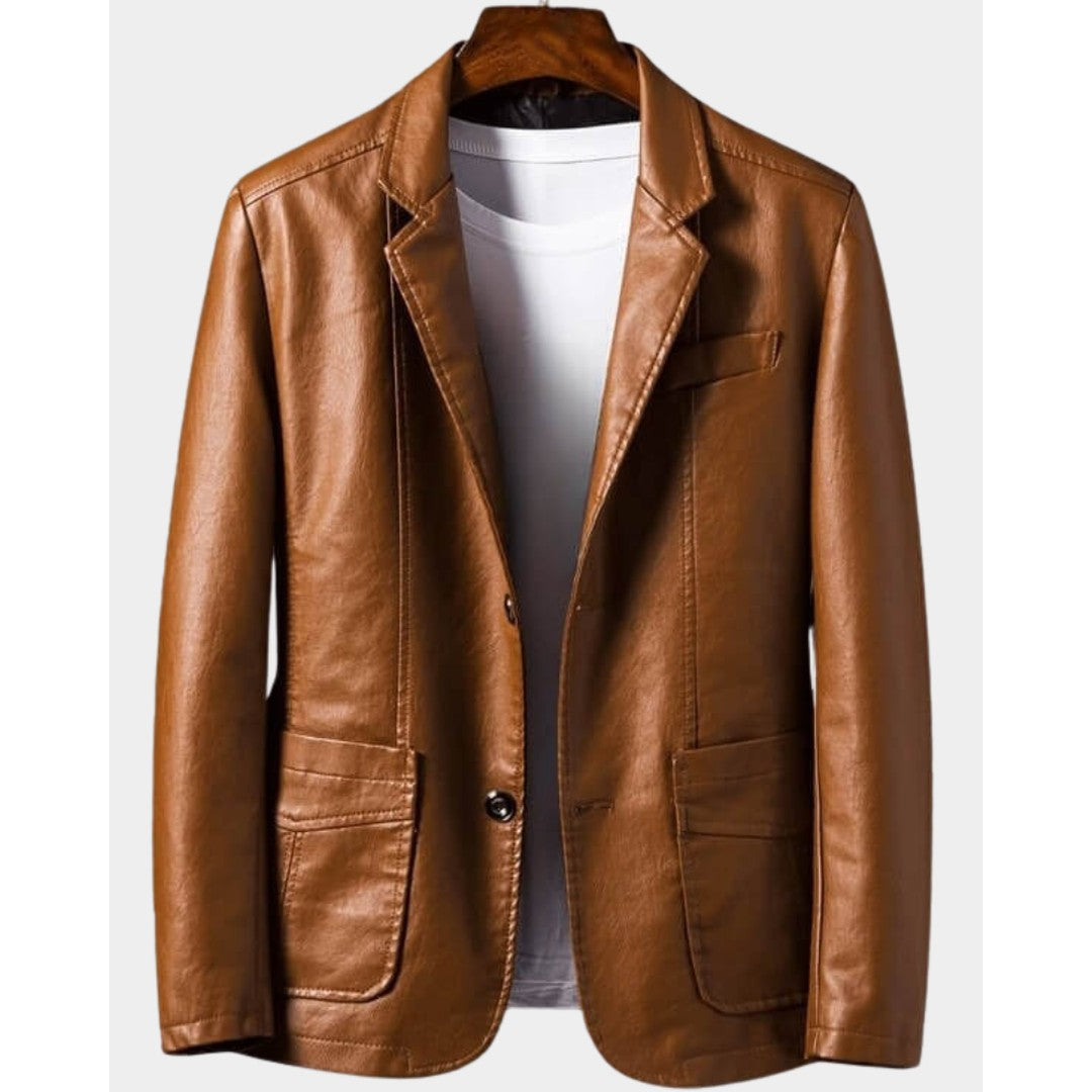 Man wearing the Odin men's jacket, front view