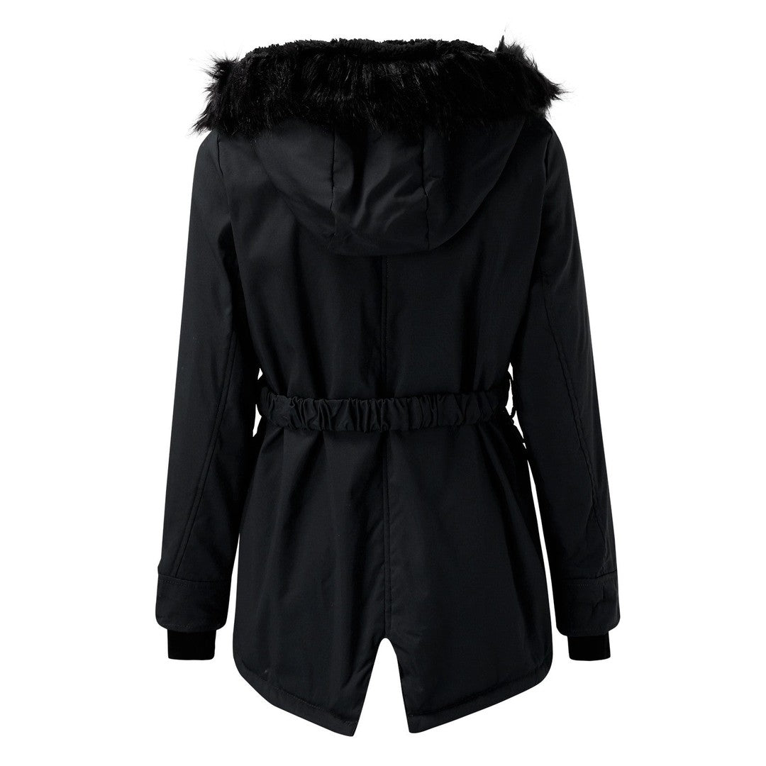 Woman wearing the Orla women's coat, 9 view