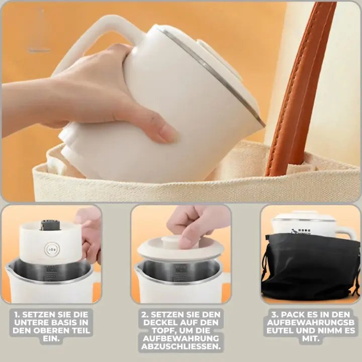 Collapsible electric travel kettle in stainless steel - product photo 8