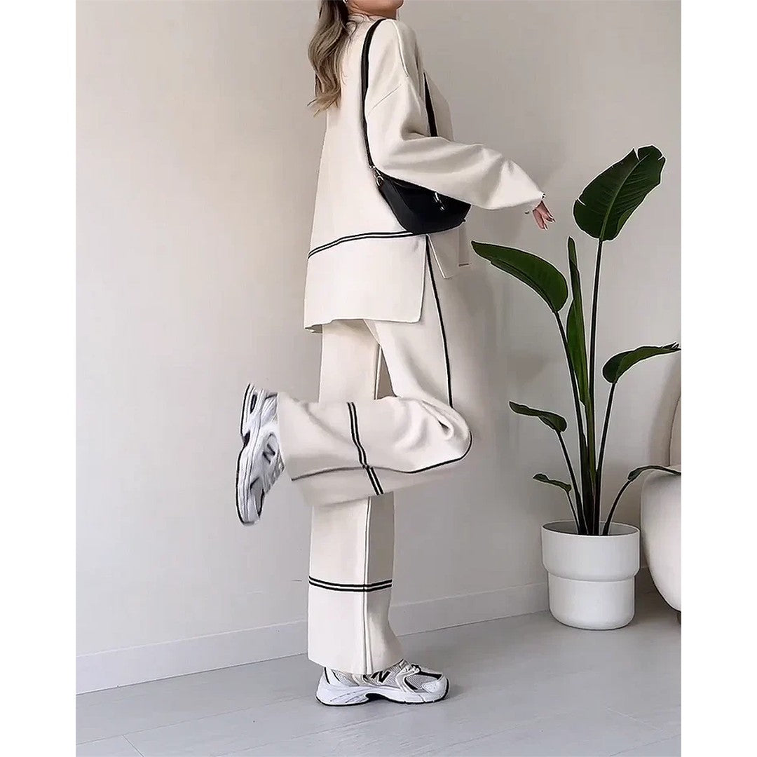 Woman wearing the Pandora women's apparel, front view