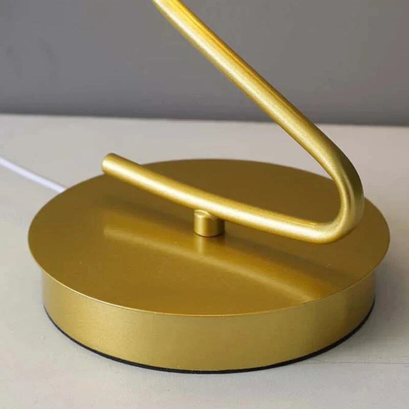 Slim butterfly LED table lamp on an iron base - product photo 5