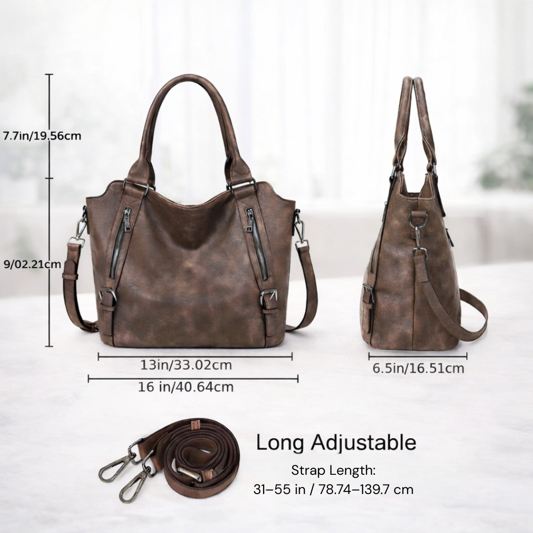 Woman wearing the Paulina women's elegant bag, 13 view