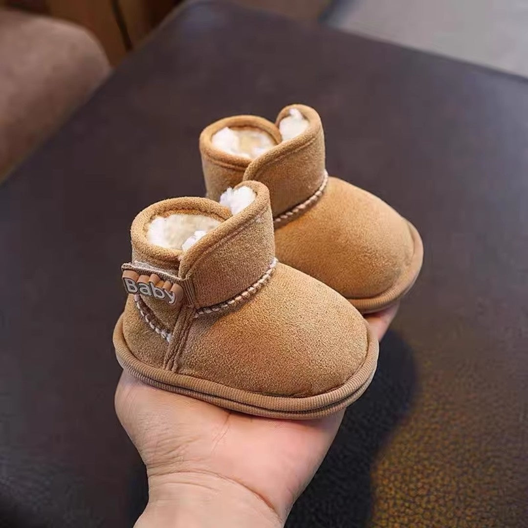 High-top soft sole baby booties - product photo 1
