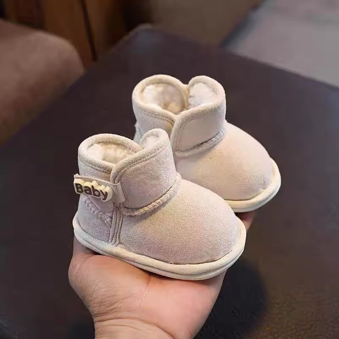High-top soft sole baby booties - product photo 2