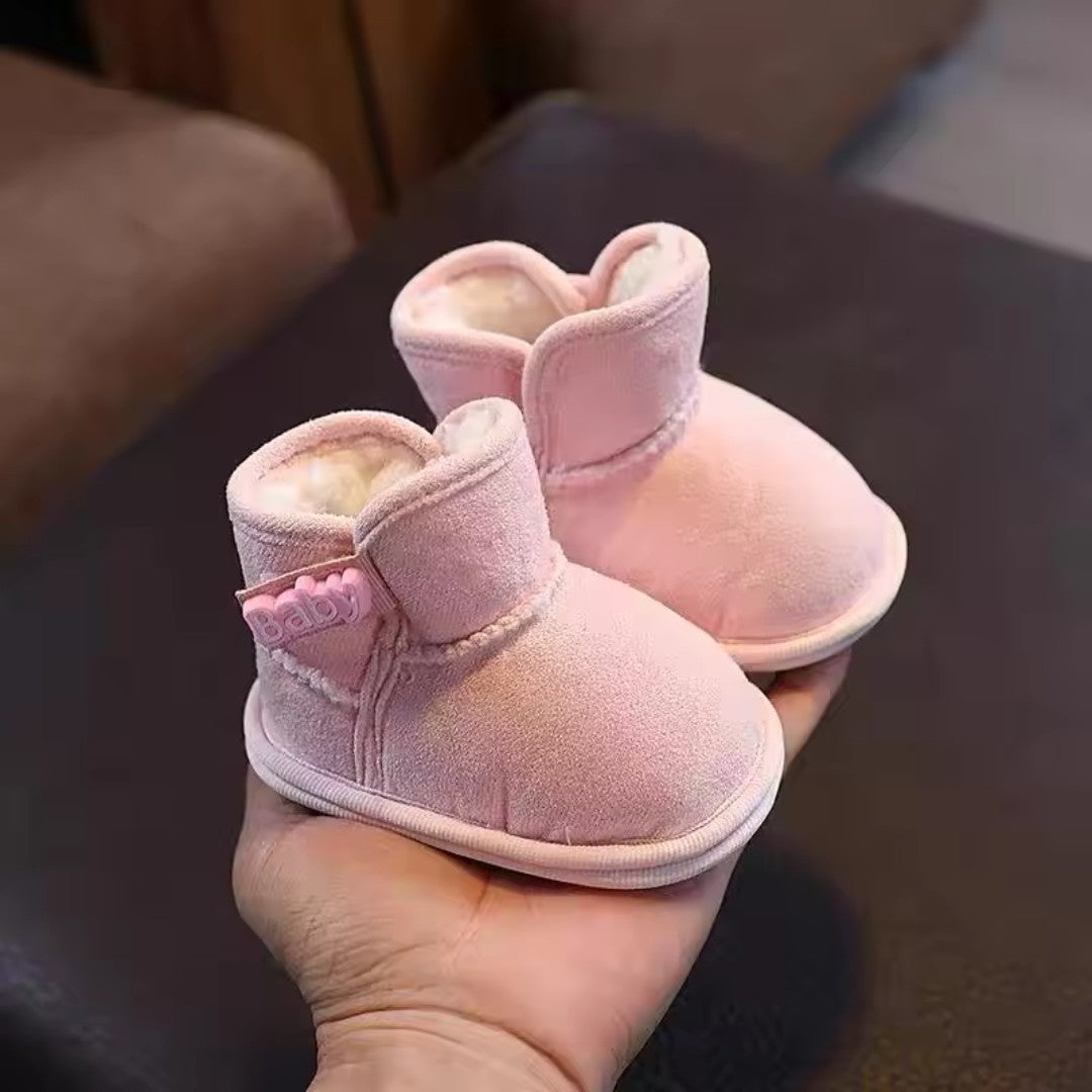 High-top soft sole baby booties - product photo 3
