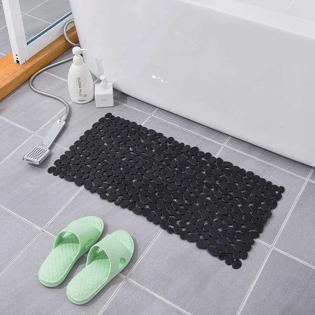Pebble-textured non-slip bath mat - product photo 4