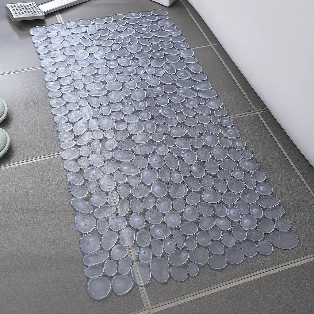 Pebble-textured non-slip bath mat - product photo 8