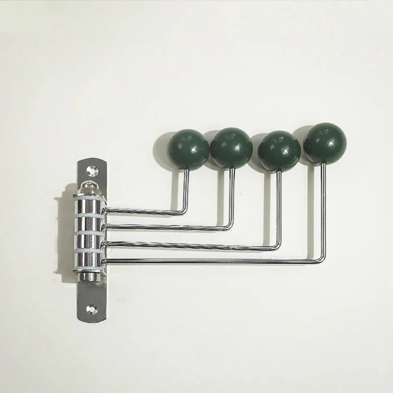 Metal wall coat rack with round knobs - product photo 11