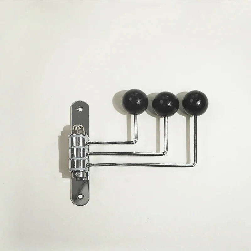 Metal wall coat rack with round knobs - product photo 12