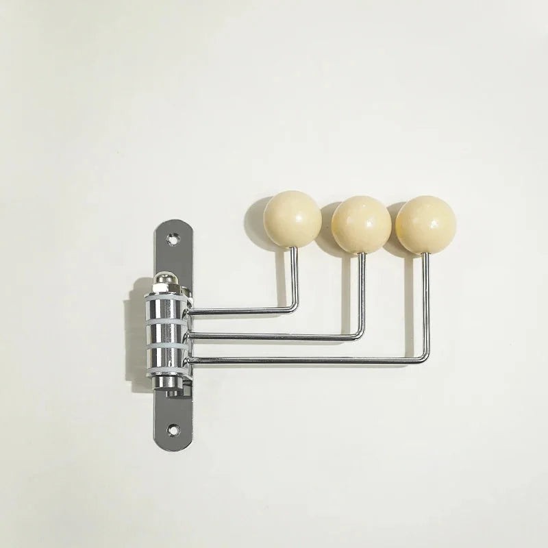 Metal wall coat rack with round knobs - product photo 6