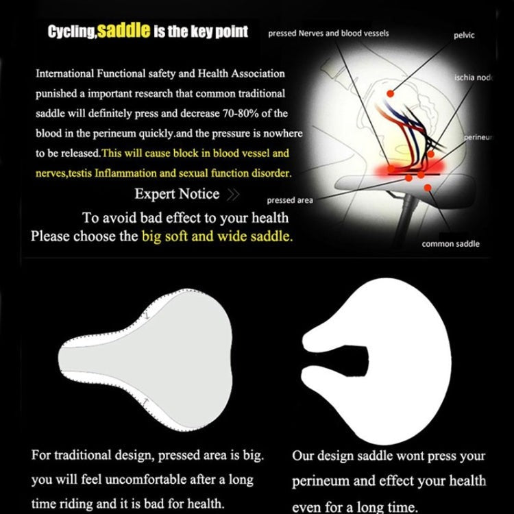 Noseless ergonomic bike saddle - product photo 6