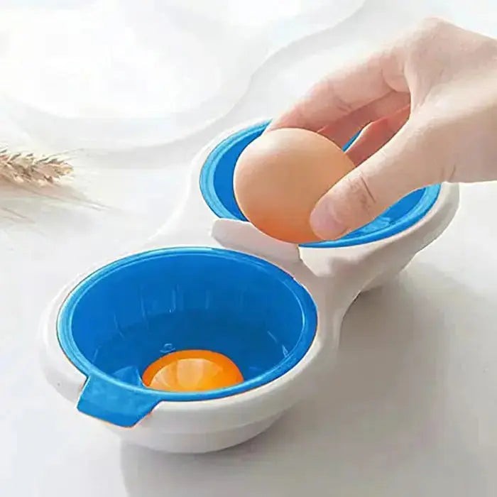 Silicone microwave egg poacher for two eggs - product photo 2
