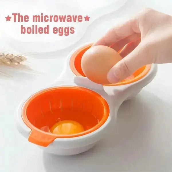 Silicone microwave egg poacher for two eggs - product photo 3