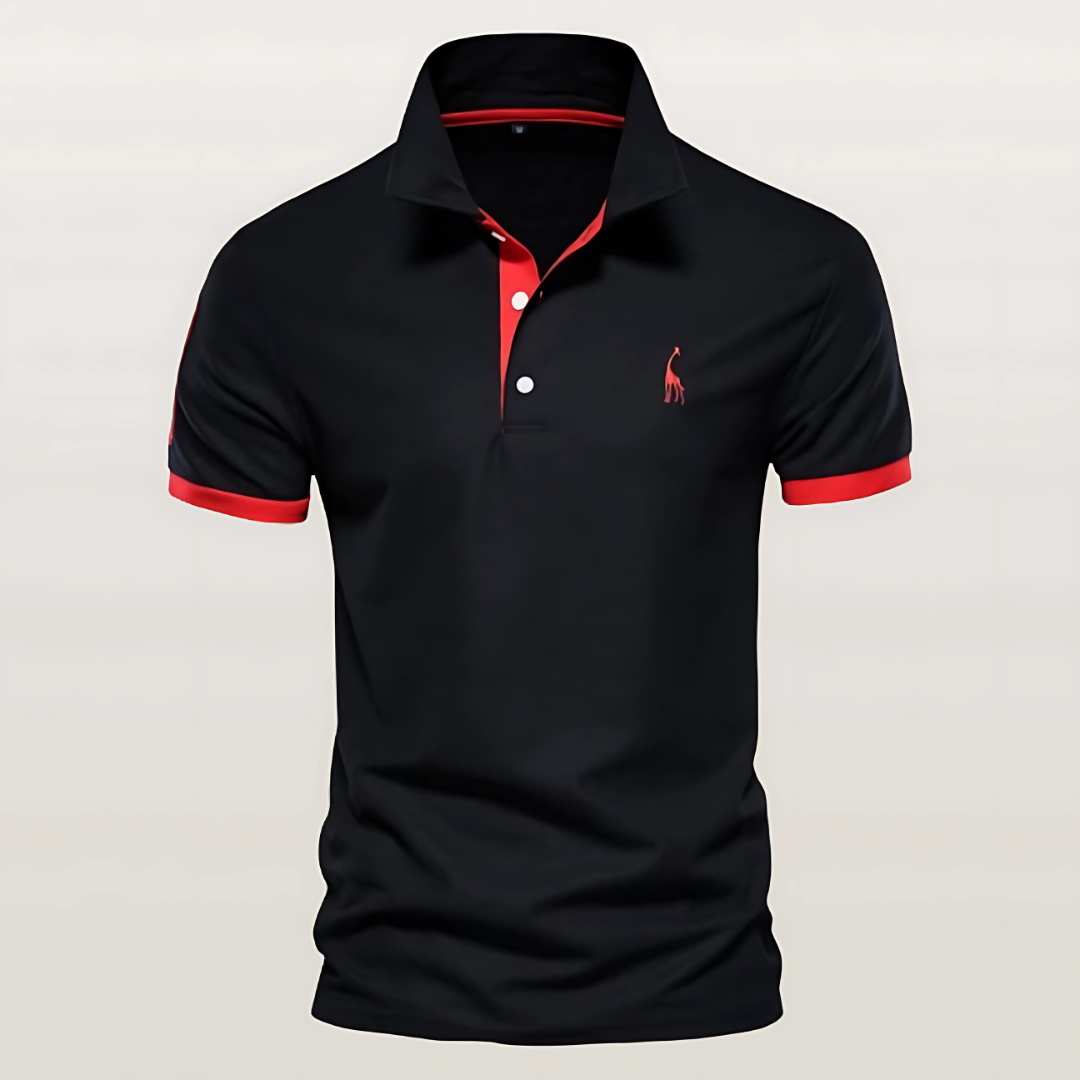 Victor | Men's Slim Fit Contrast Trim Polo