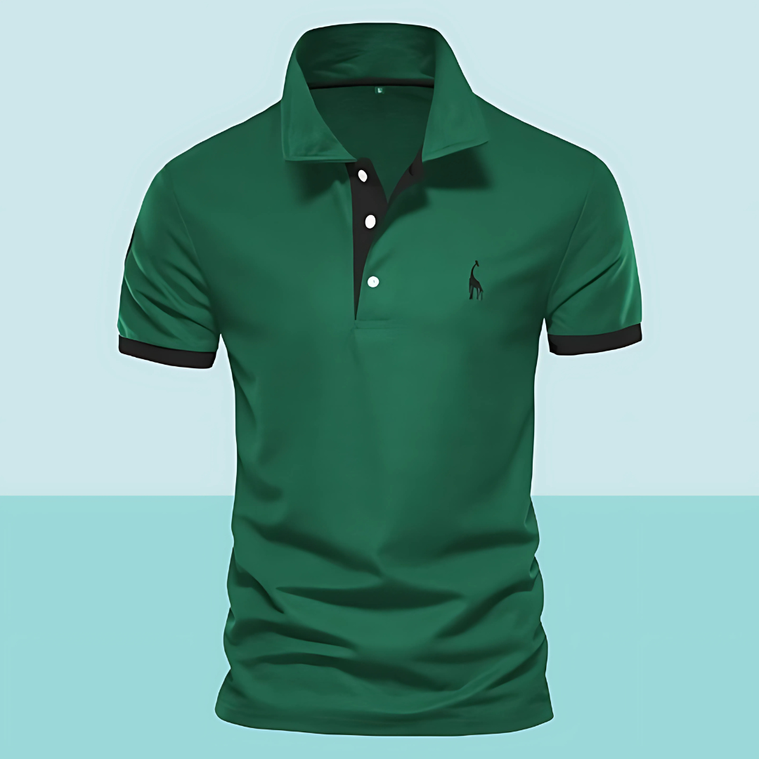 Victor | Men's Slim Fit Contrast Trim Polo