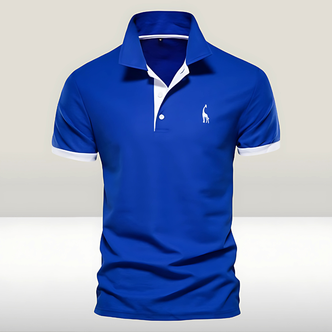 Victor | Men's Slim Fit Contrast Trim Polo