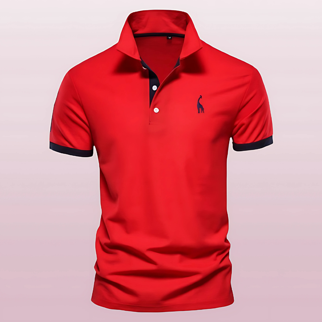 Victor | Men's Slim Fit Contrast Trim Polo