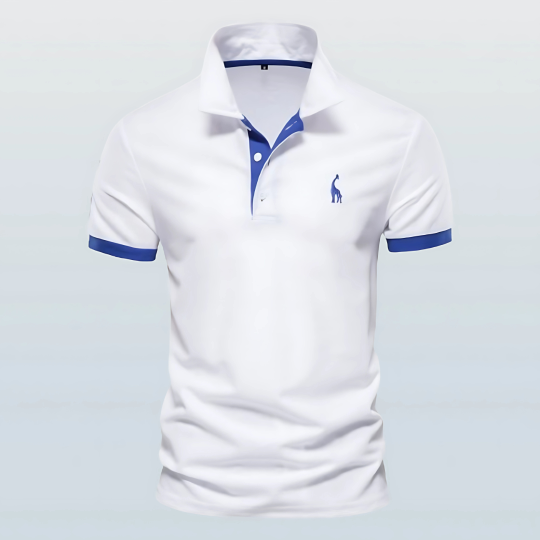 Victor | Men's Slim Fit Contrast Trim Polo