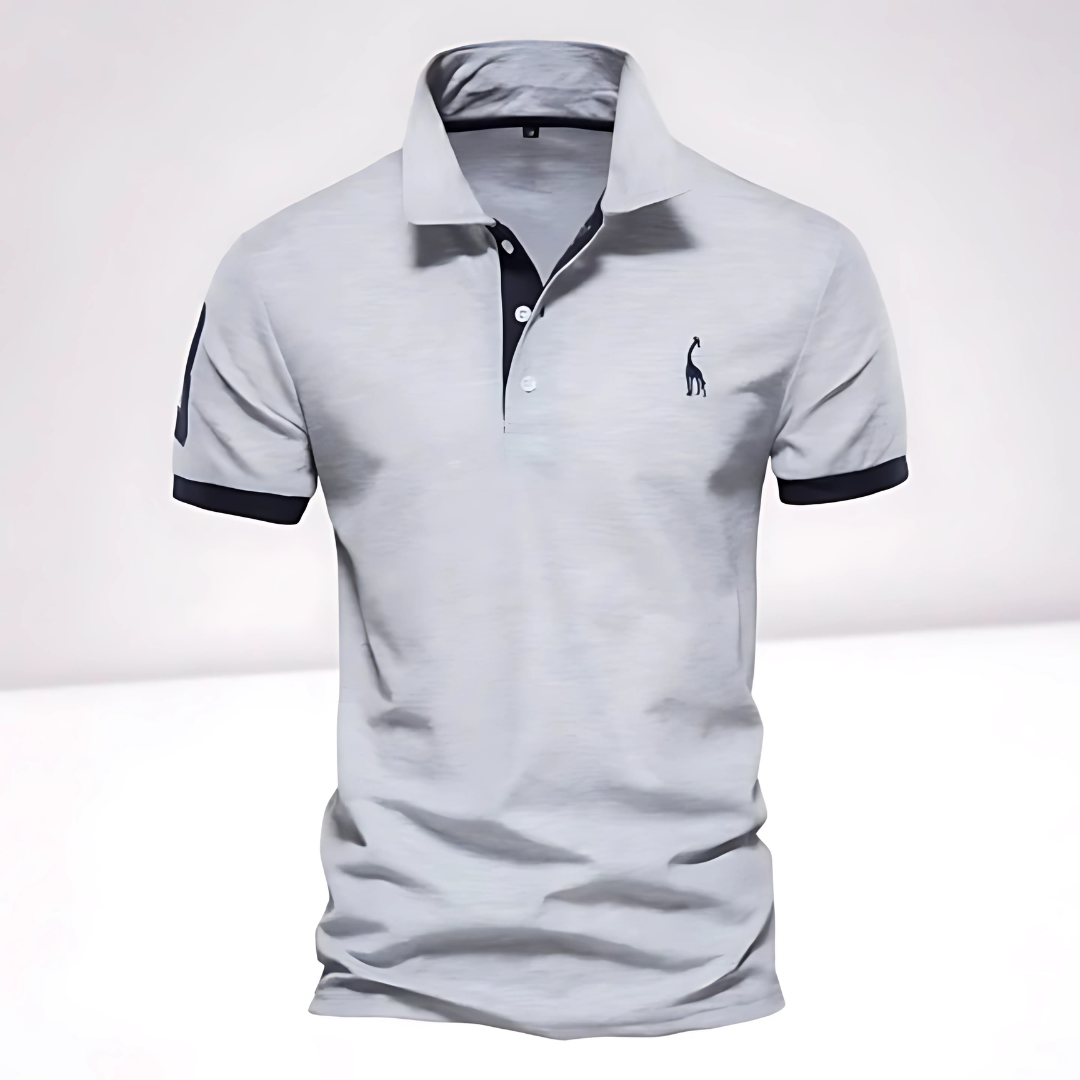 Victor | Men's Slim Fit Contrast Trim Polo