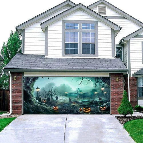 Halloween garage door cover - product photo 1
