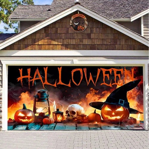 Halloween garage door cover - product photo 11
