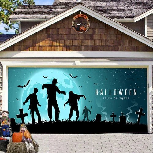 Halloween garage door cover - product photo 12