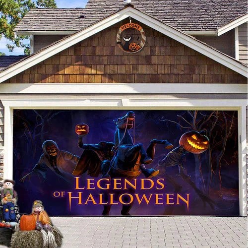 Halloween garage door cover - product photo 14