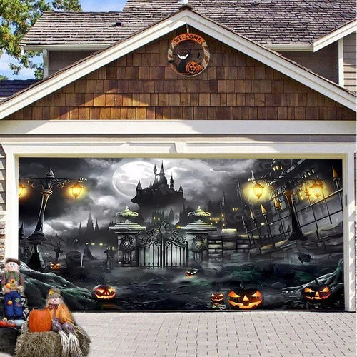 Halloween garage door cover - product photo 16