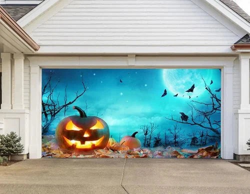 Halloween garage door cover - product photo 23