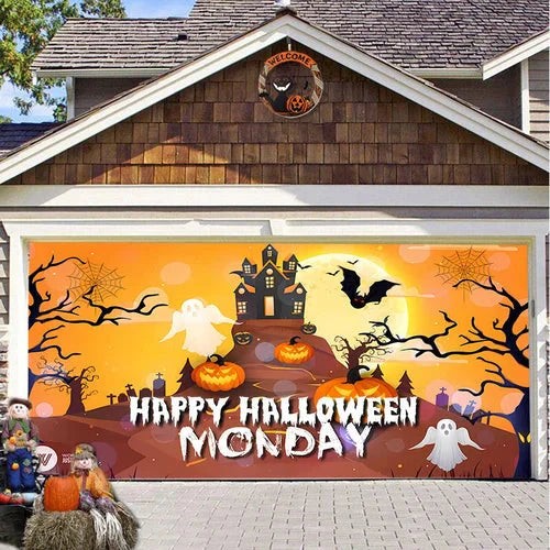 Halloween garage door cover - product photo 5