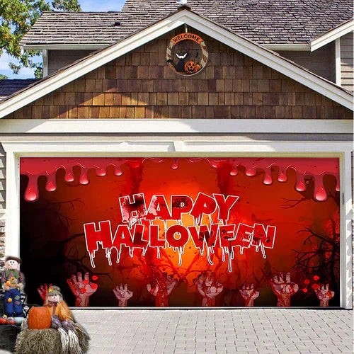 Halloween garage door cover - product photo 9