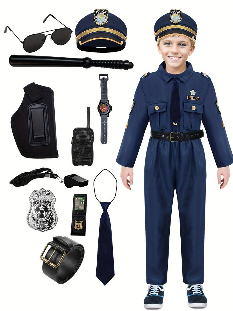 Kids' police costume dress-up set - product photo 1