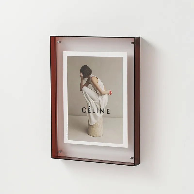 Colored acrylic floating photo frame - product photo 10