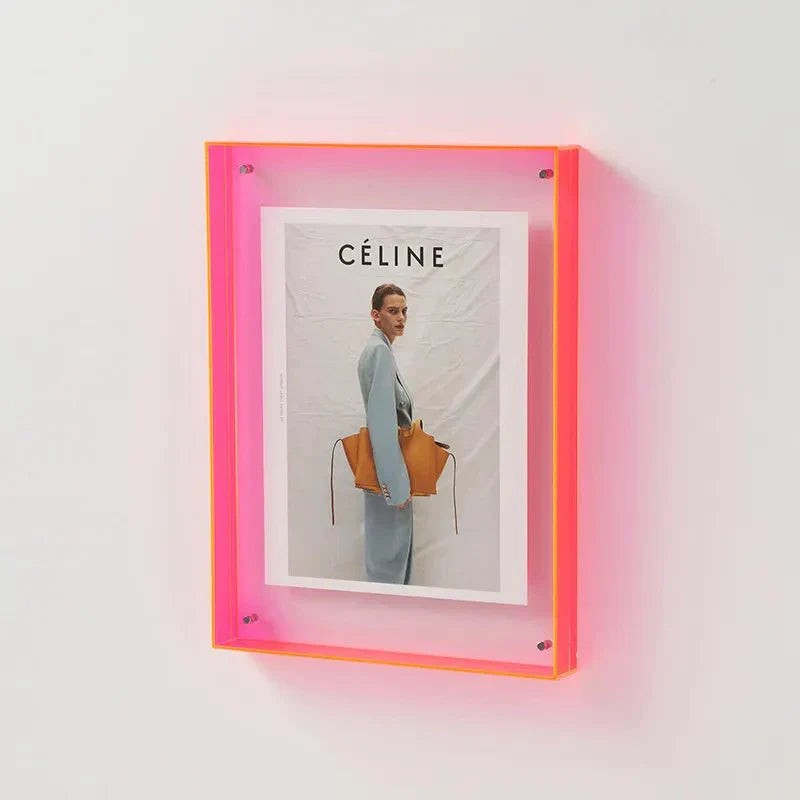Colored acrylic floating photo frame - product photo 14
