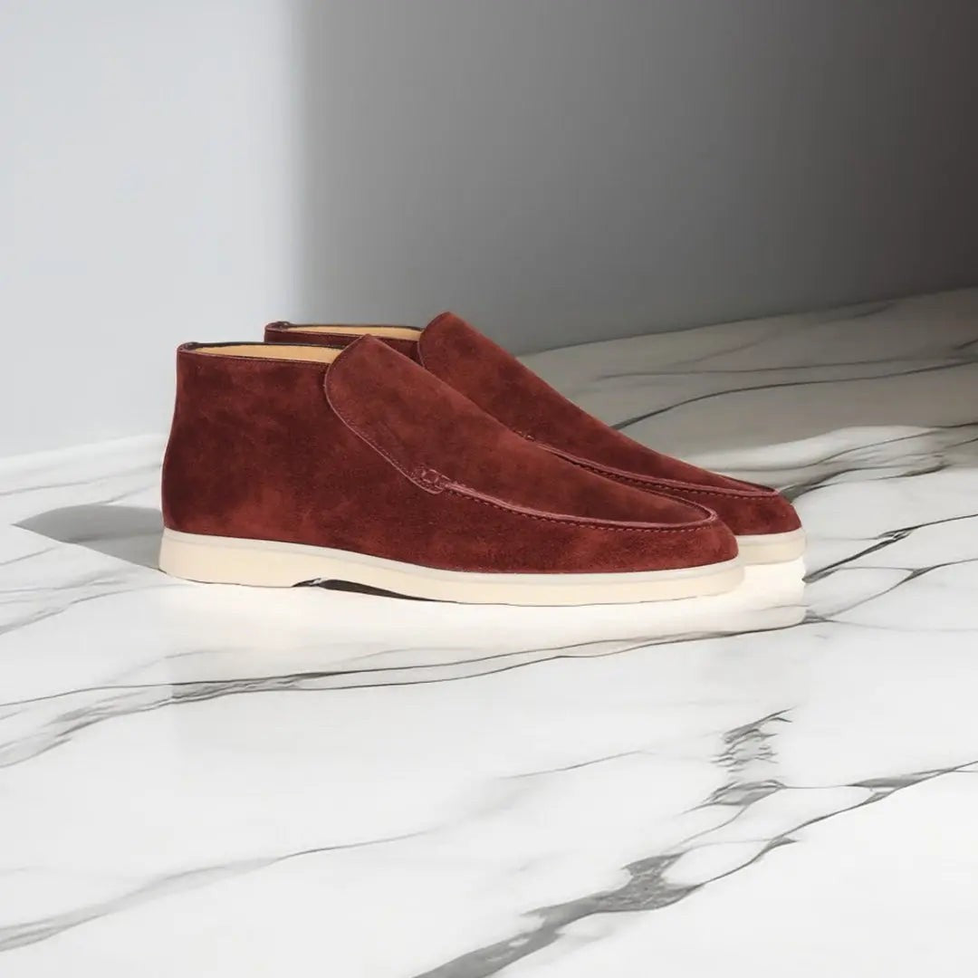 Man wearing the Ptolemy men's casual breathable shoes, 8 view