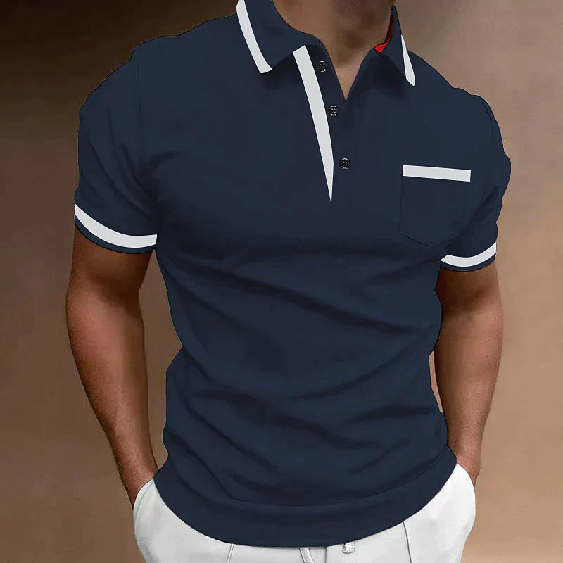 Damon | Men's Classic Contrast Trim Polo Shirt