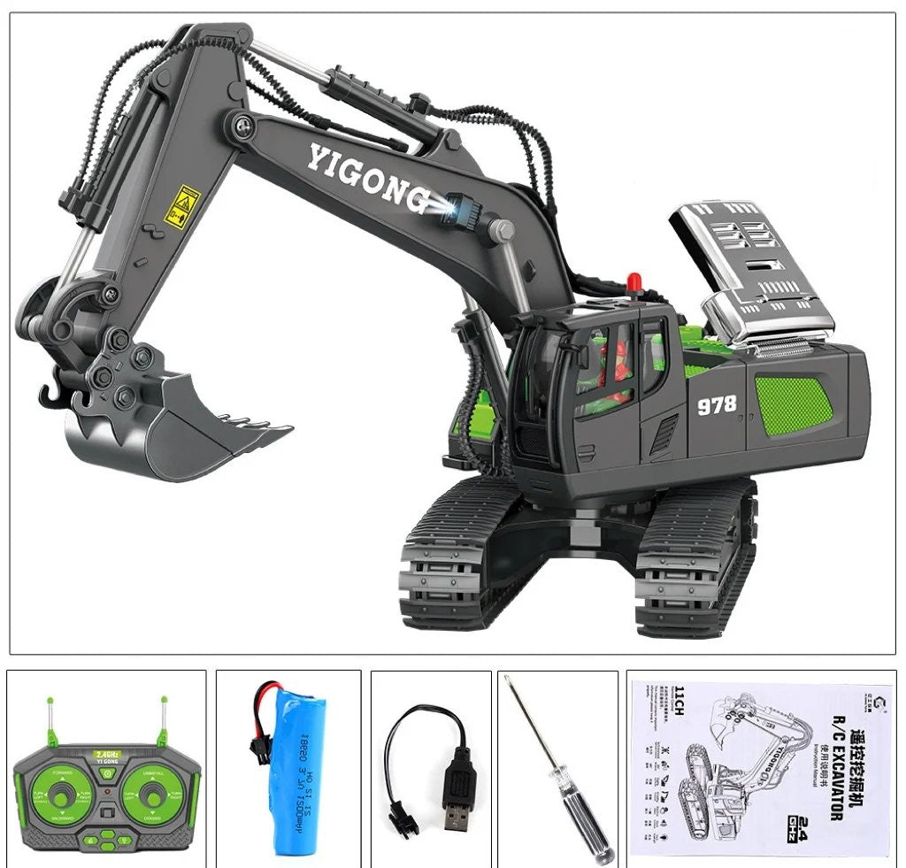 1:20 scale RC hydraulic excavator - product photo 2
